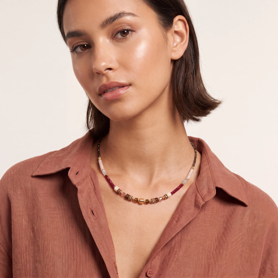 Coeur De Lion GeoCUBE® Precious Grace Necklace Rose Smoke - 20009592