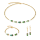 Coeur De Lion Necklace Sparkling Princess gold-emerald - 20009593