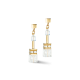 Coeur De Lion GeoCUBE® Iconic Nature earrings gold white - 20009599