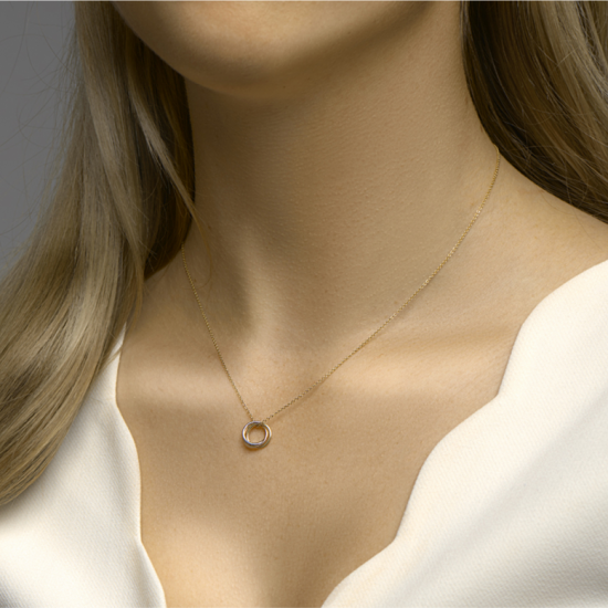 14K gouden hanger tricolor - 20007134