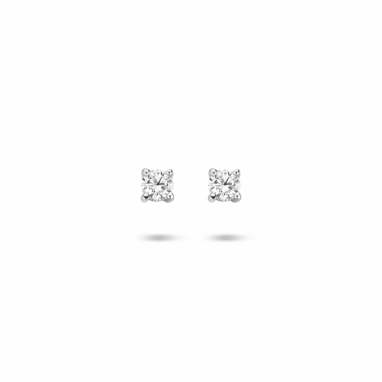 zilveren oorknoppen zirkonia 3mm - 20007498