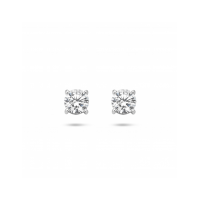 Zilveren oorknoppen zirkonia 5mm - 20007495
