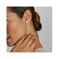 Zilveren oorknoppen zirkonia 6mm - 20007494
