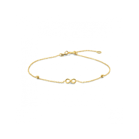 armband infinity en bolletjes 16 - 17,5 - 19 cm - 20008959