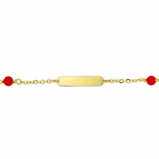 graveerarmband koraal plaat 3,8 mm - 20007868