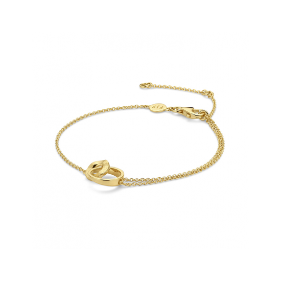FJF JEWELLERY BRACELET ICON CIRCLES GOLD PLATED FJF0050016SYG - 20004013
