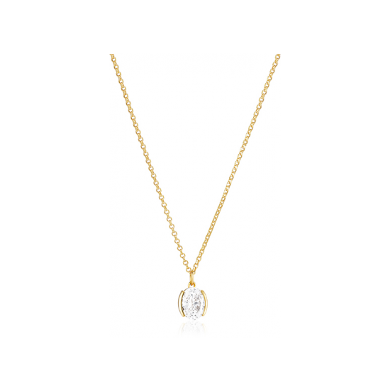 SIF JAKOBS JEWELLERY ELLISSE CAREZZA NECKLACE SJ-N2353-CZ-YG - 20007690