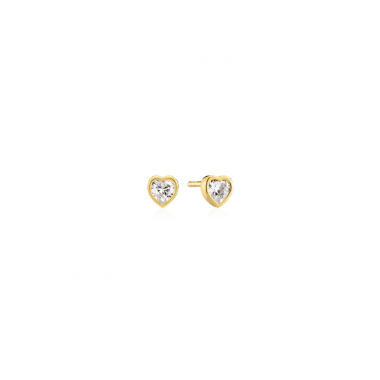 SIF JAKOBS JEWELLERY AMORINO EARRINGS WITH ZIRCONIA SJ-E2492-CZ-YG - 20007675