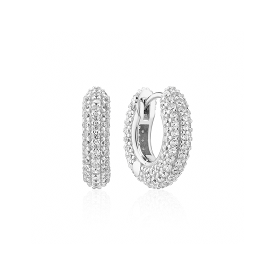 SIF JAKOBS JEWELLERY CARRARA PICCOLO EARRINGS WITH WHITE ZIRCONIA SJ-E2473-CZ - 20005368