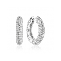 SIF JAKOBS JEWELLERY CARRARA MEDIO EARRINGS WITH WHITE ZIRCONIA SJ-E2474-CZ - 20005371