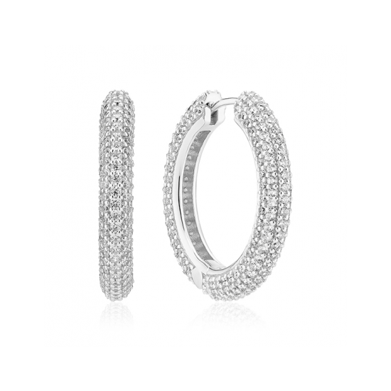 SIF JAKOBS JEWELLERY CARRARA GRANDE EARRINGS WITH WHITE ZIRCONIA SJ-E2475-CZ - 20005372 SIF JAKOBS JEWELLERY CARRARA GRANDE EARRINGS WITH WHITE ZIRCONIA SJ-E2475-CZ - 20005372