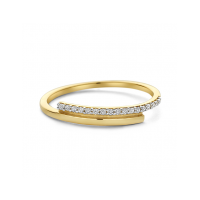 SWING JEWELS RING 14K YELLOW GOLD POLISHED WITH WHITE DIAMOND 0,085CT SWGDR0021-Y-52 - 20007102
