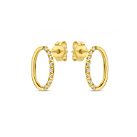 SWING JEWELS EARRINGS 14K YELLOW GOLD POLISHED WITH WHITE DIAMOND 0,08CT SWGDE0001-Y - 20007106 SWING JEWELS EARRINGS 14K YELLOW GOLD POLISHED WITH WHITE DIAMOND 0,08CT SWGDE0001-Y - 20007106
