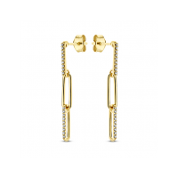 SWING JEWELS EARRINGS 14K YELLOW GOLD POLISHED WITH WHITE DIAMOND 0,144CT SWGDE0009-Y - 20007107 SWING JEWELS EARRINGS 14K YELLOW GOLD POLISHED WITH WHITE DIAMOND 0,144CT SWGDE0009-Y - 20007107