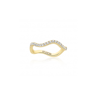 SIF JAKOBS JEWELLERY ELLERA WAVES RING SJ-R3869-CZ-YG-52 - 20008121