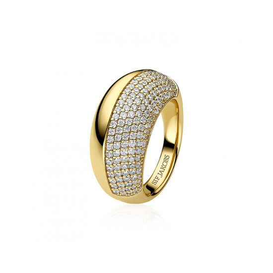 SIF JAKOBS JEWELLERY FASANO RING SJ-R2487-CZ-YG-58 - 20008118 SIF JAKOBS JEWELLERY FASANO RING SJ-R2487-CZ-YG-58 - 20008118