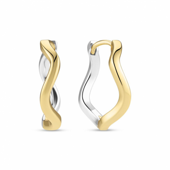 SIF JAKOBS JEWELLERY ELLERA WAVES PIANURA GRANDE EARRINGS SJ-E3869-2YG - 20008143